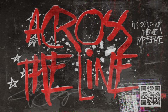 Across the Line Font for Bold Marketing Visuals