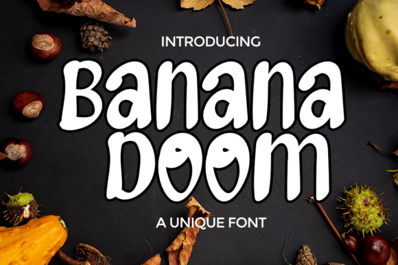 Banana Doom Font Review for Trendy Campaign Visuals