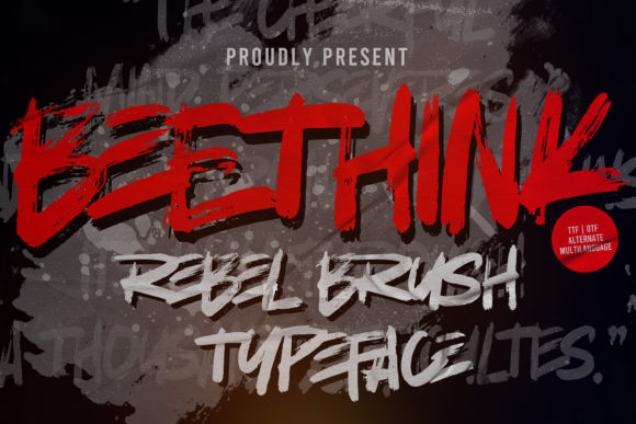BeeThink Font: Testing a Dramatic Display Typeface