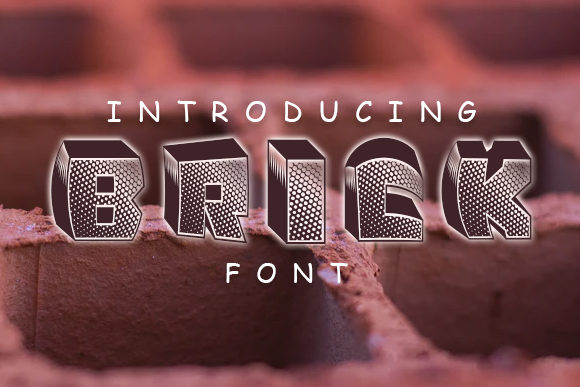Brick Font Review: A 3D Display Typeface for Editorial Impact