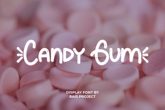 Candy Gum Font: Playful Display Type for Makers