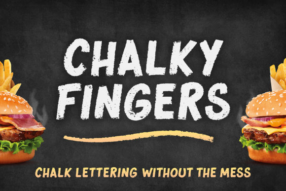 Chalky Fingers Font Review for Bold Campaign Visuals