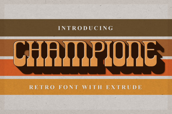 Champione Font: Retro Display Typography for Web Design