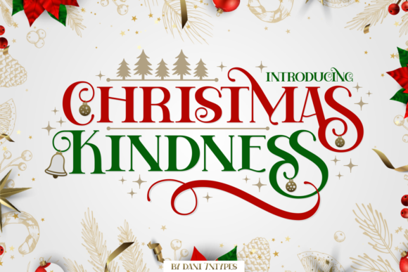 Christmas Kindness Font for Editorial Design and Holiday Content