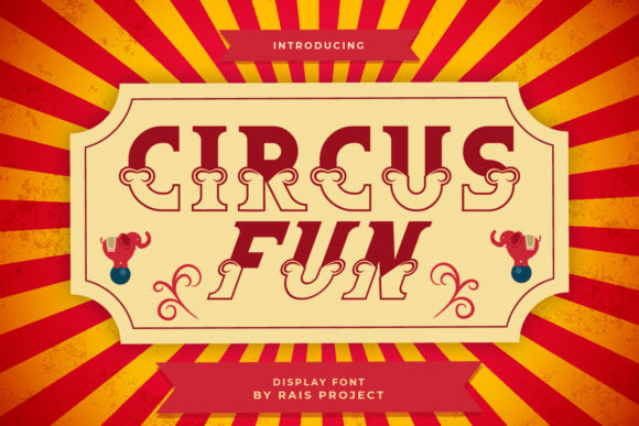Circus Fun Font: Bold Retro Type for Handmade Products