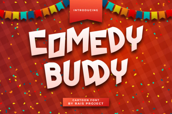 Comedy Buddy Font for Editorial Design and Branding