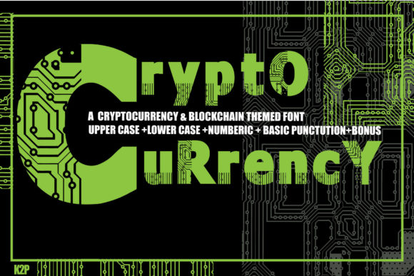 Cryptocurrency Font: Bold Display Typography for Web Design