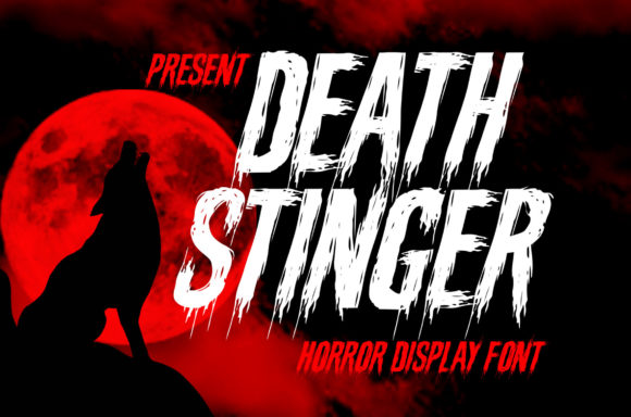 Death Stinger Font for Horror Branding and Logos