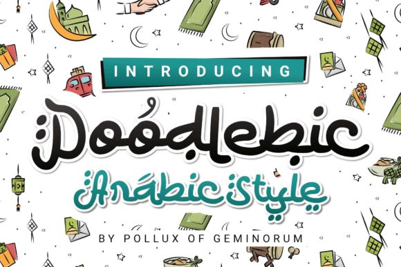 Doodlebic Font: Arabic Styled Display Typography for Editorial Design