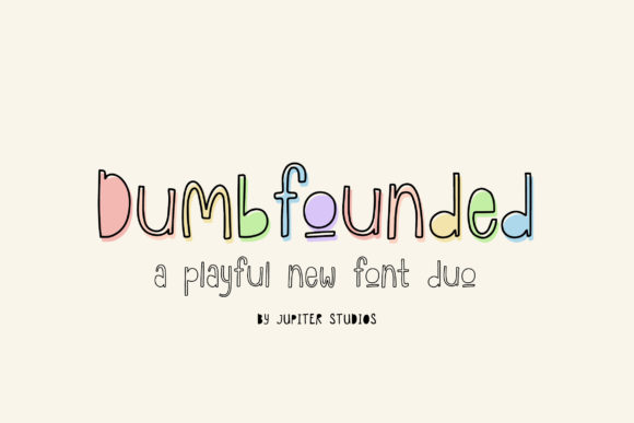 Dumbfounded Duo Font for Playful Editorial Design