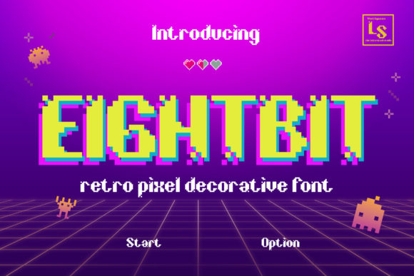 Eightbit Font: Retro Display Type for Handmade Products
