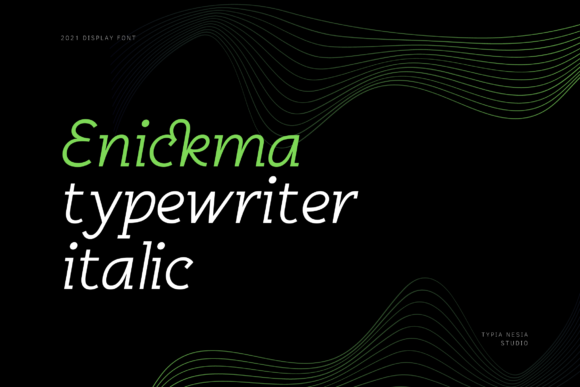 Enickma Font: A Modern Display Typeface for Branding