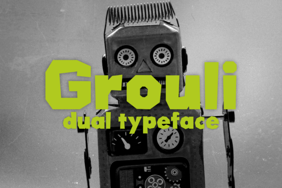 Grouli Dual Typeface: Bold Display Fonts for Raw Campaigns