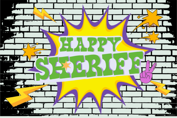 Happy Sheriff Font for Handmade Labels and Western Decor