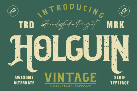 Holguin Font: Bold Texture for Display Design