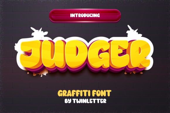 Judger Font: Bold Graffiti Style for Editorial Design