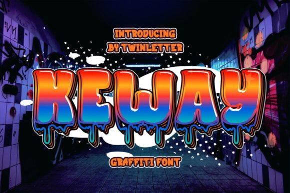 Keway Font: Bold Graffiti Style for Makers