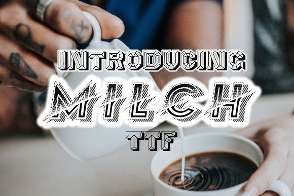 Milch Font Review: A 3D Display Typeface for Makers