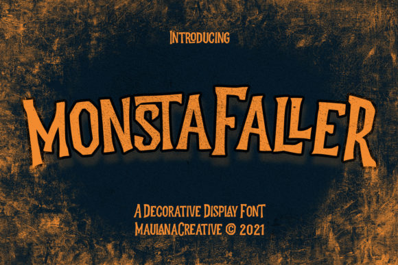Monstafaller Font: Bold Display Typography for Web Design