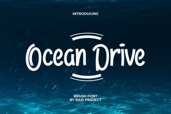 Ocean Drive Font: Brushed Display Typography for Web Design