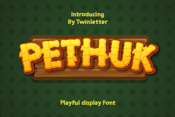 Pethuk Font: Playful Display Typography for Web Design