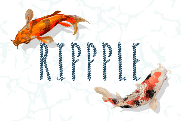Rippple Font: Wavy Display Typography for Editorial Design