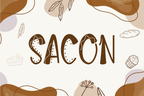 Sacon Font: Playful Display Typography for Campaigns