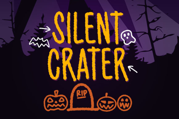 Silent Crater Font: A Dark Display Typeface for Editorial Design