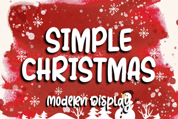 Simple Christmas Font for Small Business Branding