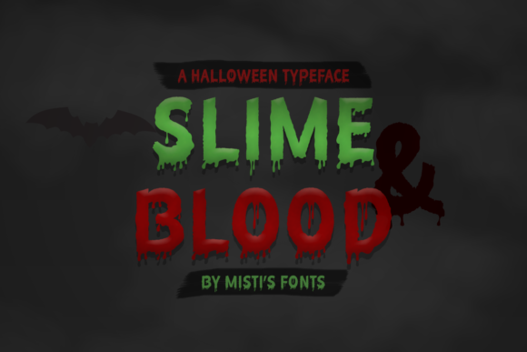 Slime and Blood Font for Horror Brand Identity