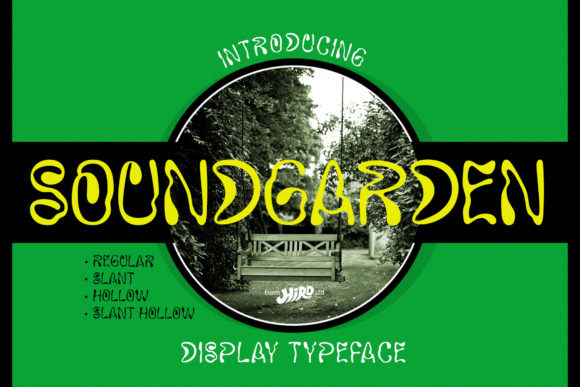 Soundgarden Font: Modern Psychedelic Display Typography