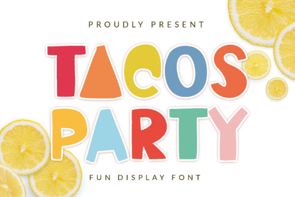 Tacos Party Font: Playful Display Typography for Web Design