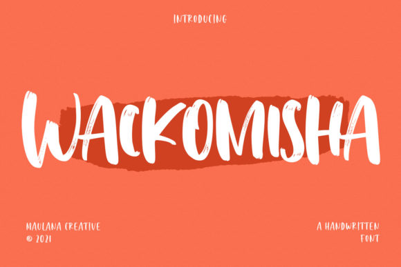 Wackomisha Font: Bold Display Typography for Web Design