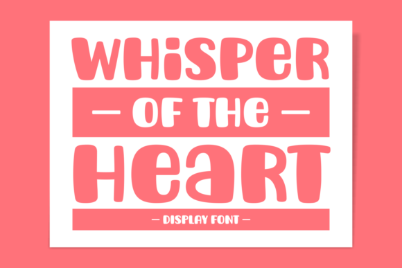 Whisper of the Heart Font for Joyful Small Business Branding
